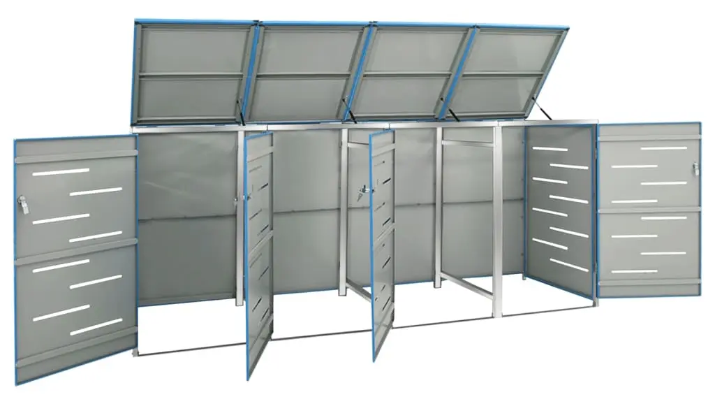 Шкаф для мусорных контейнеров VidaXL 149569 (Blue) - 2