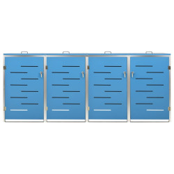 Шкаф для мусорных контейнеров VidaXL 149569 (Blue) Thumb