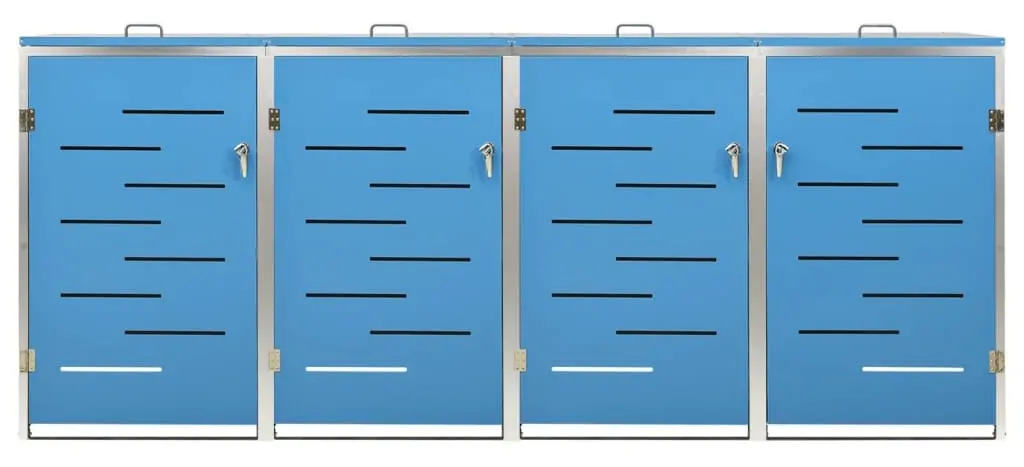 Шкаф для мусорных контейнеров VidaXL 149569 (Blue) - 4
