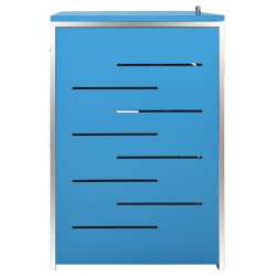 Шкаф для мусорных контейнеров VidaXL 149569 (Blue) Thumb