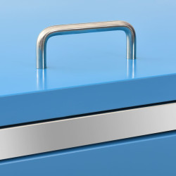 Шкаф для мусорных контейнеров VidaXL 149569 (Blue) Thumb