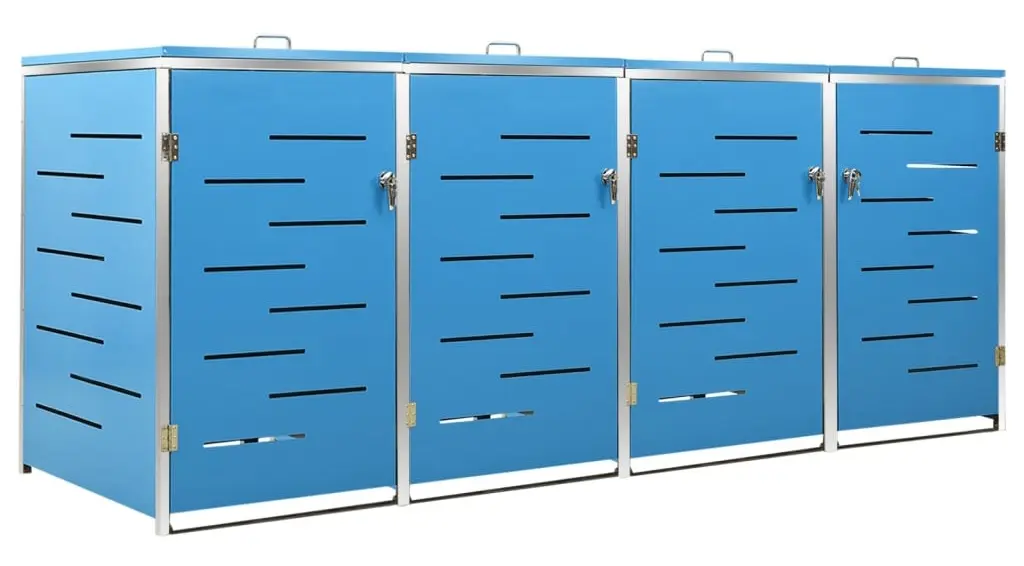 Шкаф для мусорных контейнеров VidaXL 149569 (Blue)