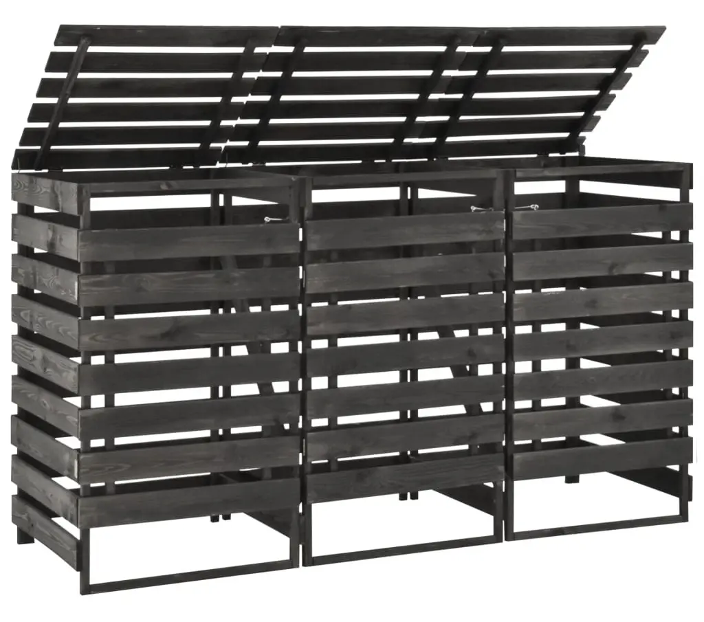 Шкаф для мусорных контейнеров VidaXL 315412 (Grey)