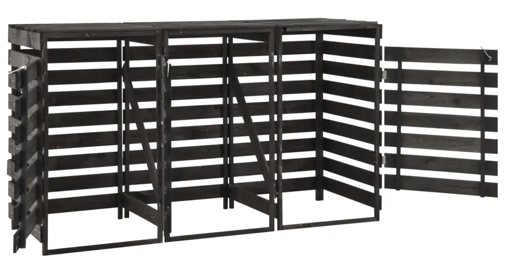 Шкаф для мусорных контейнеров VidaXL 315412 (Grey)