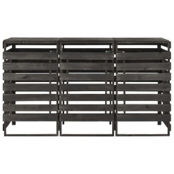 Шкаф для мусорных контейнеров VidaXL 315412 (Grey) Thumb