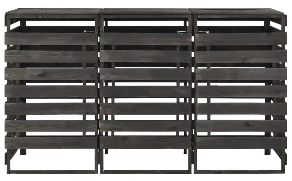 Шкаф для мусорных контейнеров VidaXL 315412 (Grey)