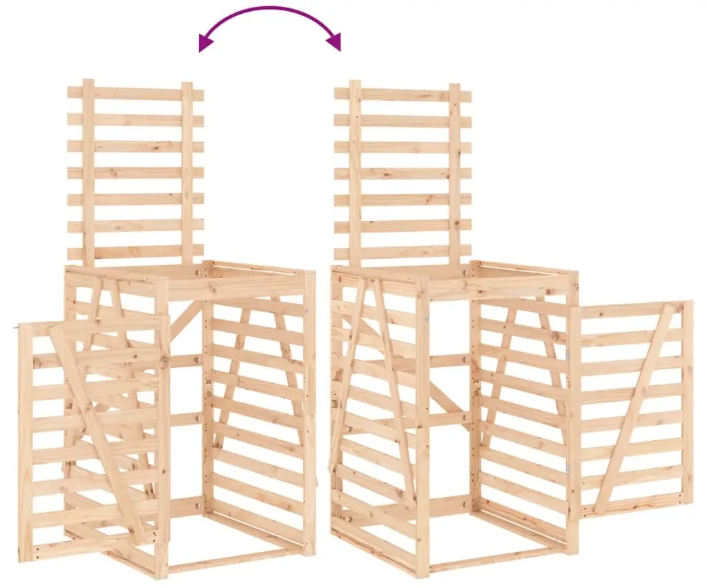 Dulap pentru pubele VidaXL 3157685 (Natural)