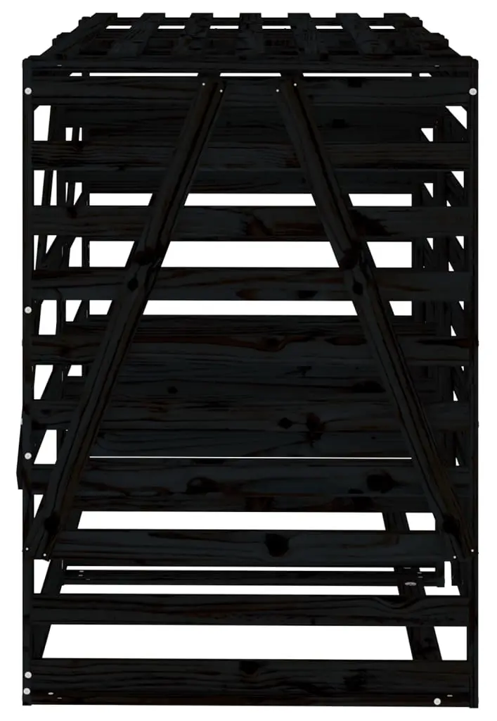 Шкаф для мусорных контейнеров VidaXL 3157689 (Black) - 4