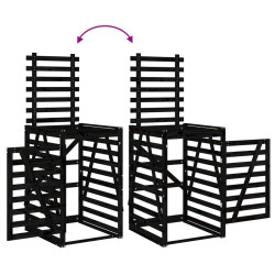 Шкаф для мусорных контейнеров VidaXL 3157689 (Black) Thumb