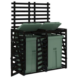 Шкаф для мусорных контейнеров VidaXL 3157689 (Black) Thumb