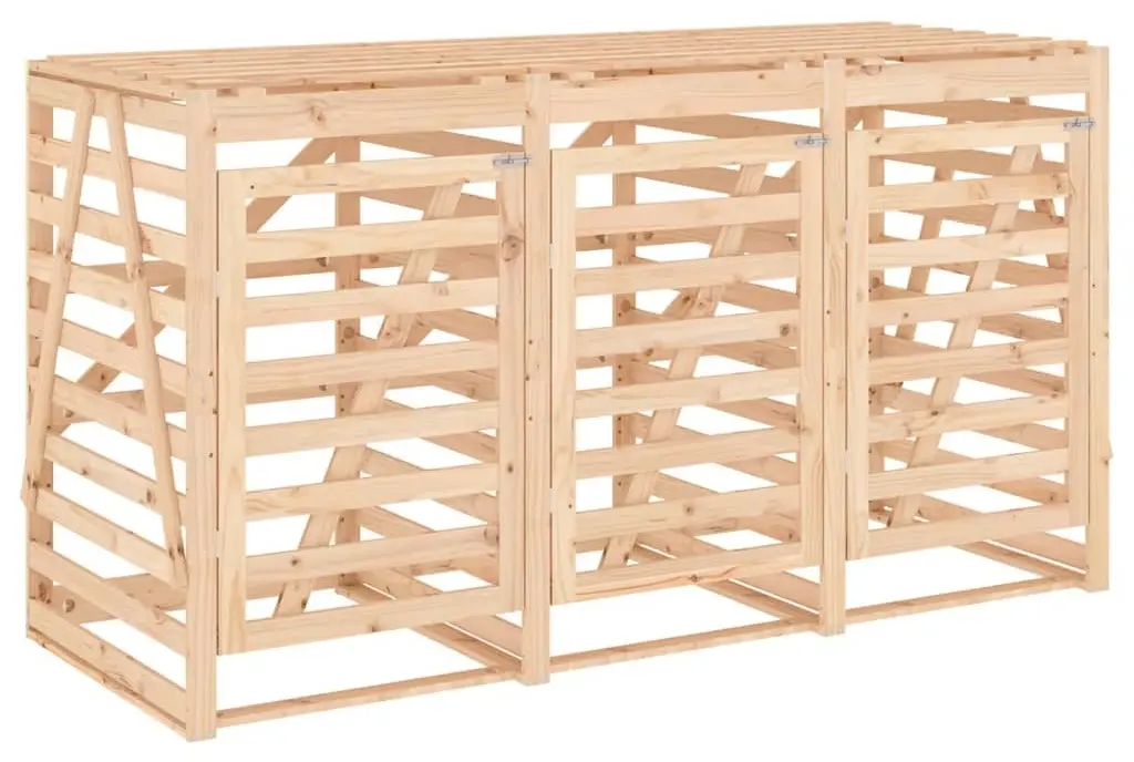 Шкаф для мусорных контейнеров VidaXL 3157691 (Natural) - 2