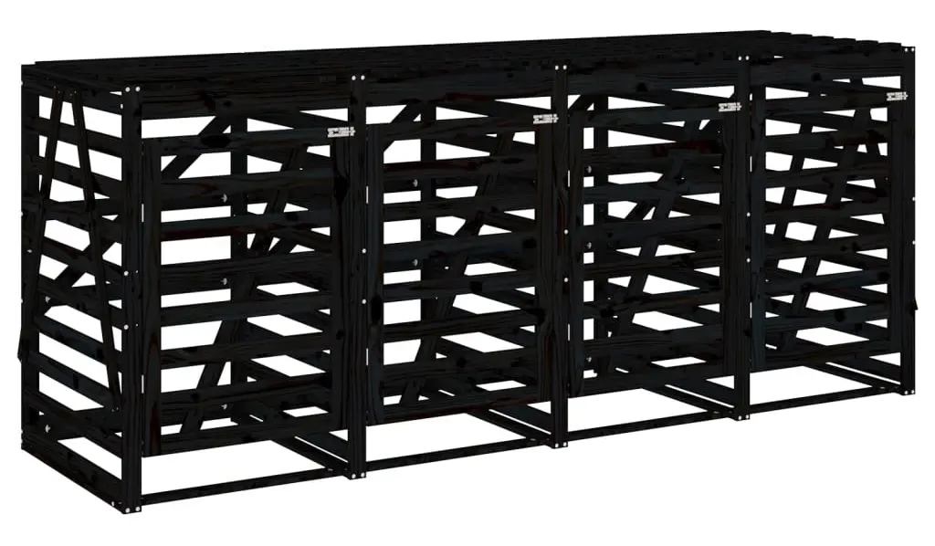 Dulap pentru pubele VidaXL 3157701 (Black) - 2