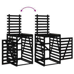 Dulap pentru pubele VidaXL 3157701 (Black) Thumb