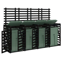 Dulap pentru pubele VidaXL 3157701 (Black) Thumb