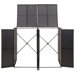 Шкаф для мусорных контейнеров VidaXL 319861 (Black) Thumb