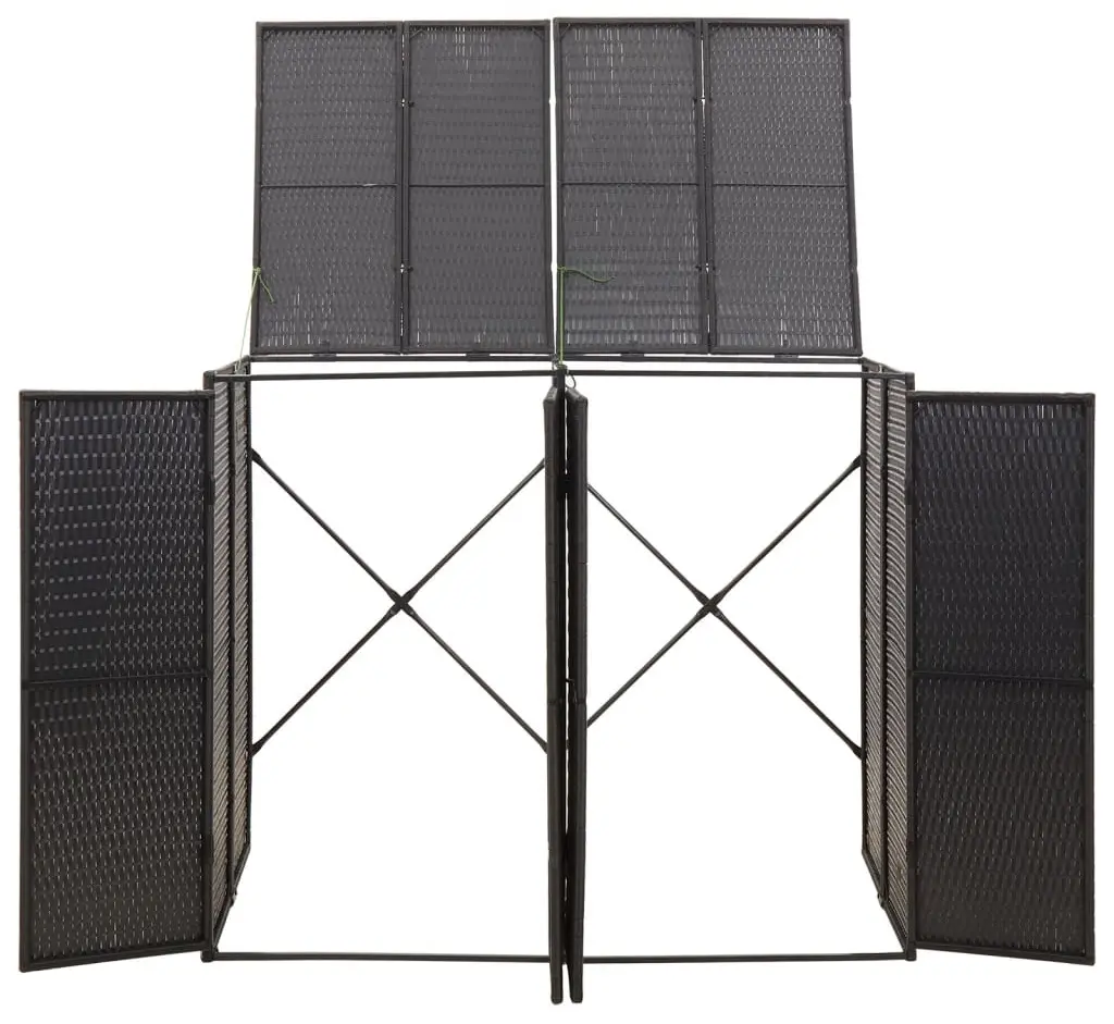 Шкаф для мусорных контейнеров VidaXL 319861 (Black) - 3