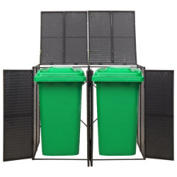 Шкаф для мусорных контейнеров VidaXL 319861 (Black) Thumb