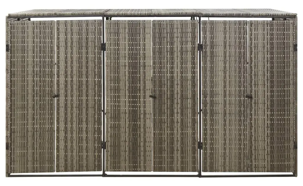 Шкаф для мусорных контейнеров VidaXL 319866 (Grey) - 2