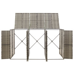 Шкаф для мусорных контейнеров VidaXL 319866 (Grey) Thumb