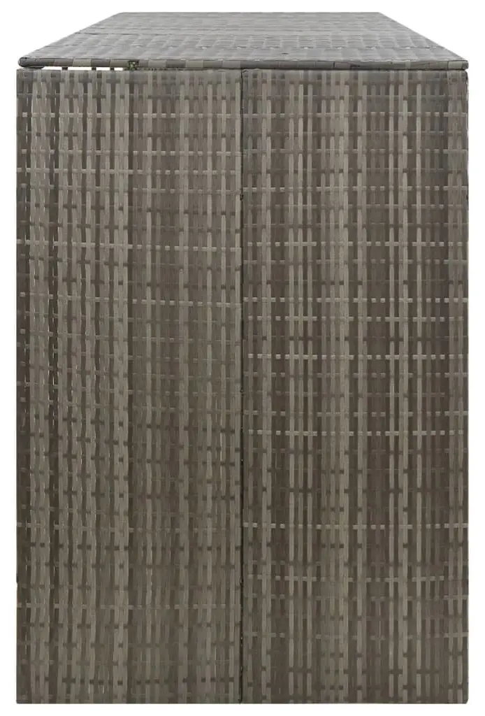 Шкаф для мусорных контейнеров VidaXL 319867 (Grey) - 4