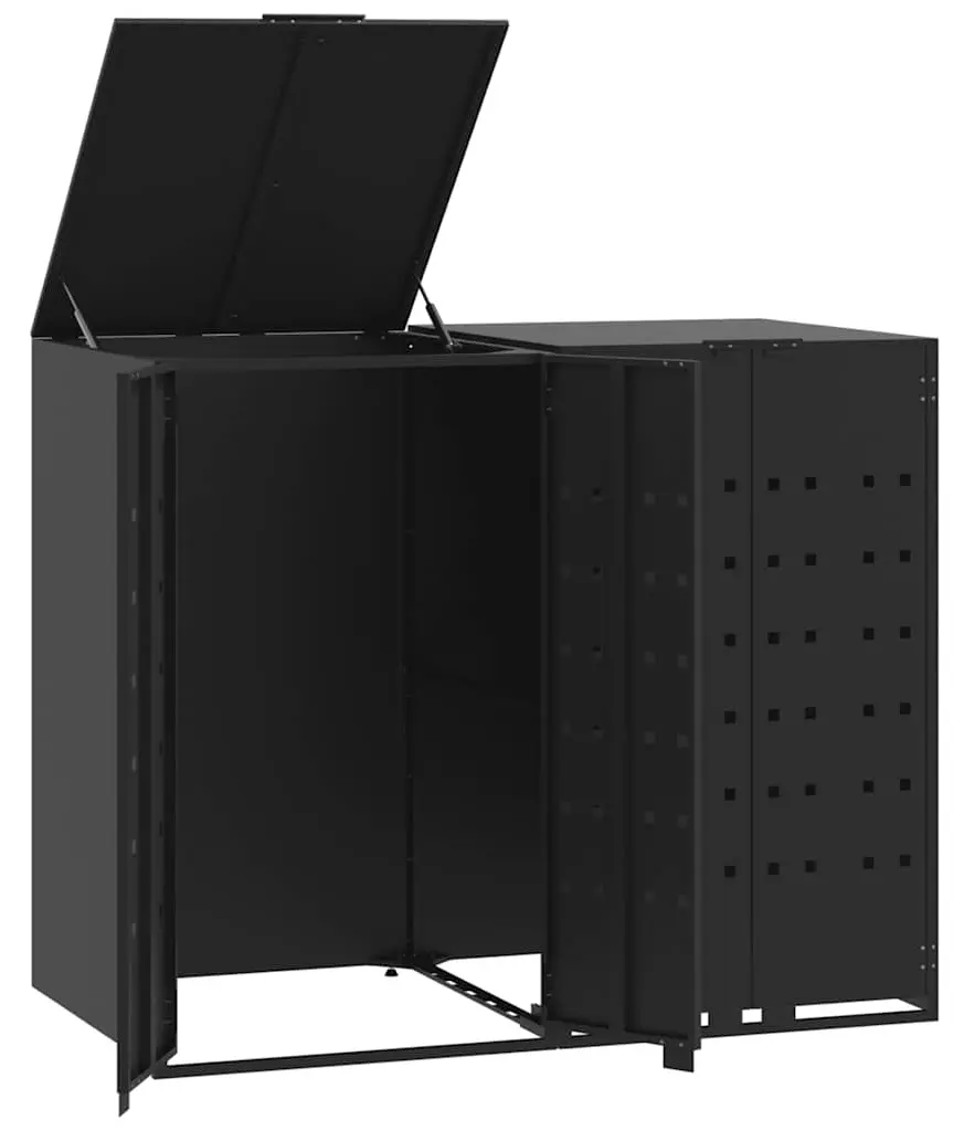 Dulap pentru pubele VidaXL 3279977 (Black) - 2