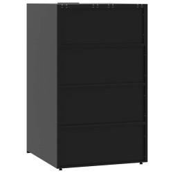 Шкаф для мусорных контейнеров VidaXL 3279979 (Black) Thumb