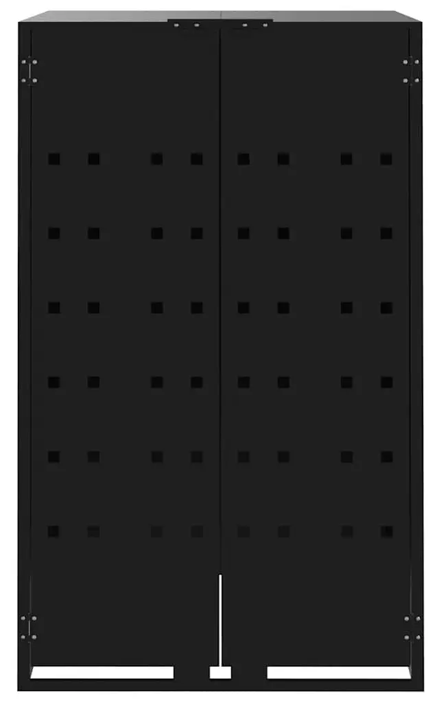Шкаф для мусорных контейнеров VidaXL 3279980 (Black) - 6