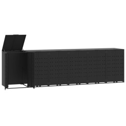 Dulap pentru pubele VidaXL 3279981 (Black) Thumb