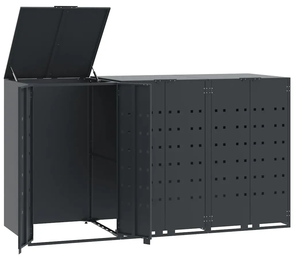 Шкаф для мусорных контейнеров VidaXL 3279983 (Anthracite)