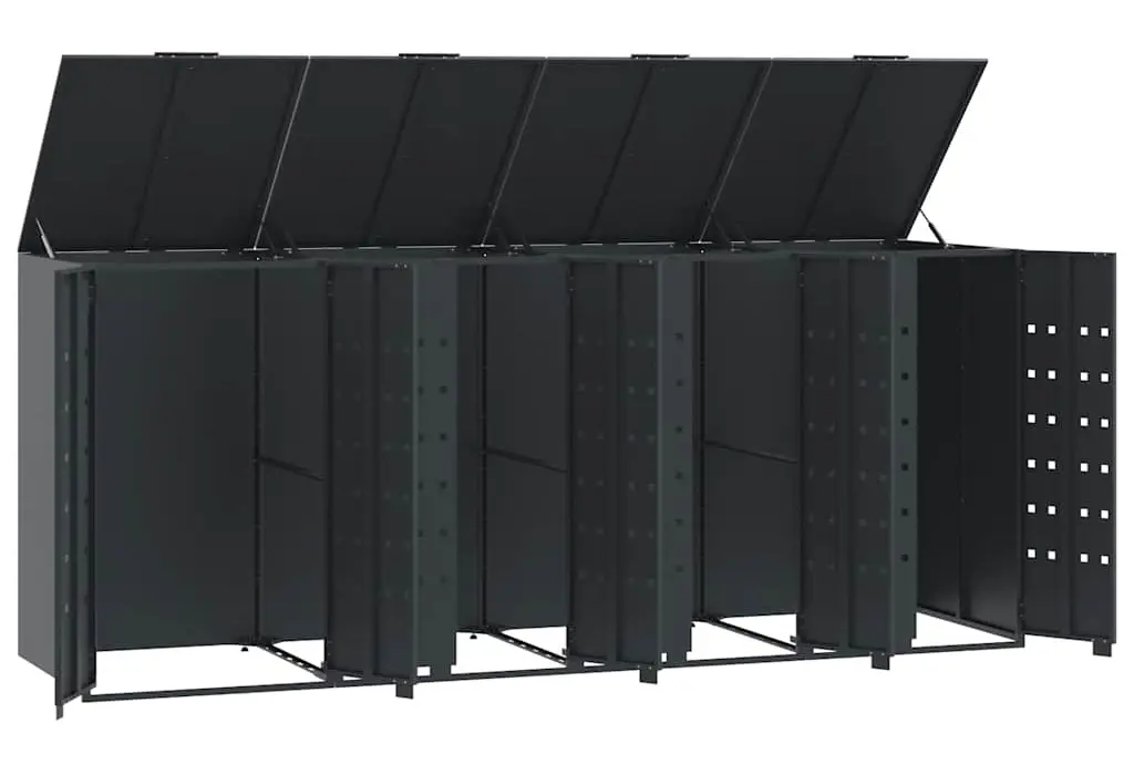 Шкаф для мусорных контейнеров VidaXL 3279984 (Anthracite) - 2