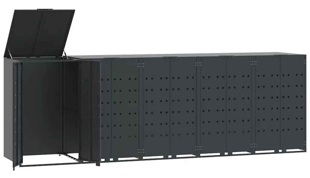 Dulap pentru pubele VidaXL 3279985 (Anthracite) - 2