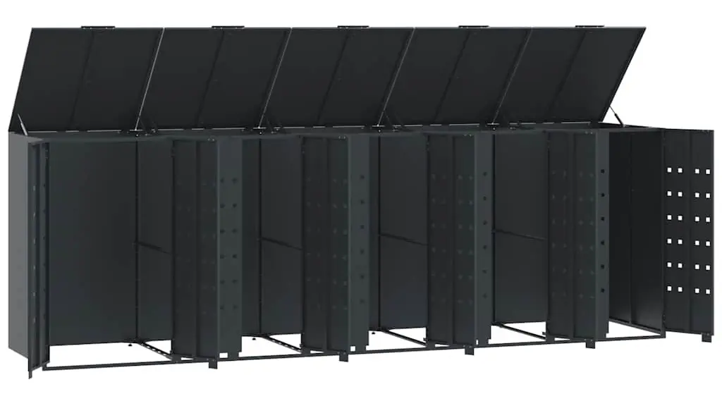 Dulap pentru pubele VidaXL 3279985 (Anthracite) - 3