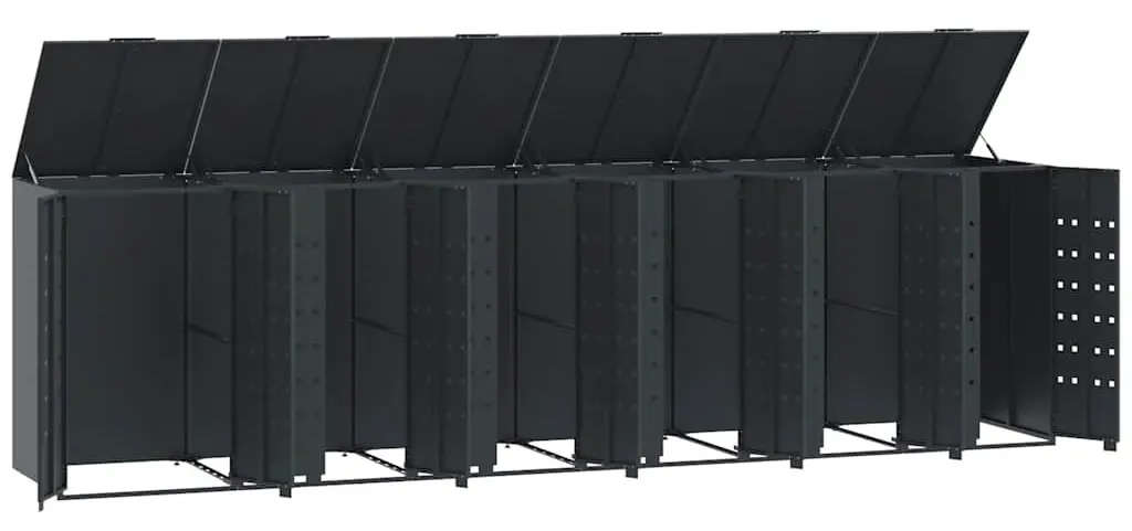 Шкаф для мусорных контейнеров VidaXL 3279986 (Anthracite)