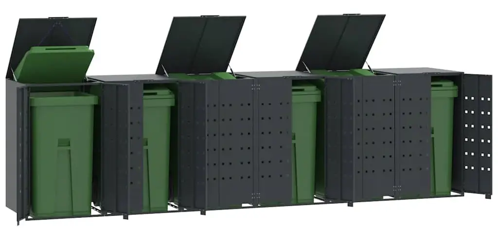 Шкаф для мусорных контейнеров VidaXL 3279986 (Anthracite)