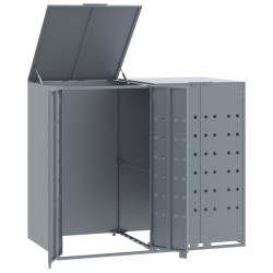 Шкаф для мусорных контейнеров VidaXL 3279987 (Grey) Thumb