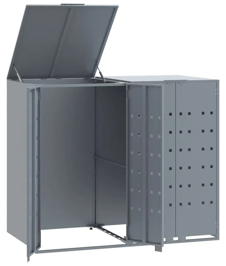 Шкаф для мусорных контейнеров VidaXL 3279987 (Grey)