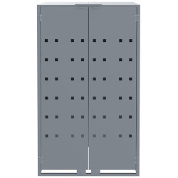 Шкаф для мусорных контейнеров VidaXL 3279987 (Grey) Thumb