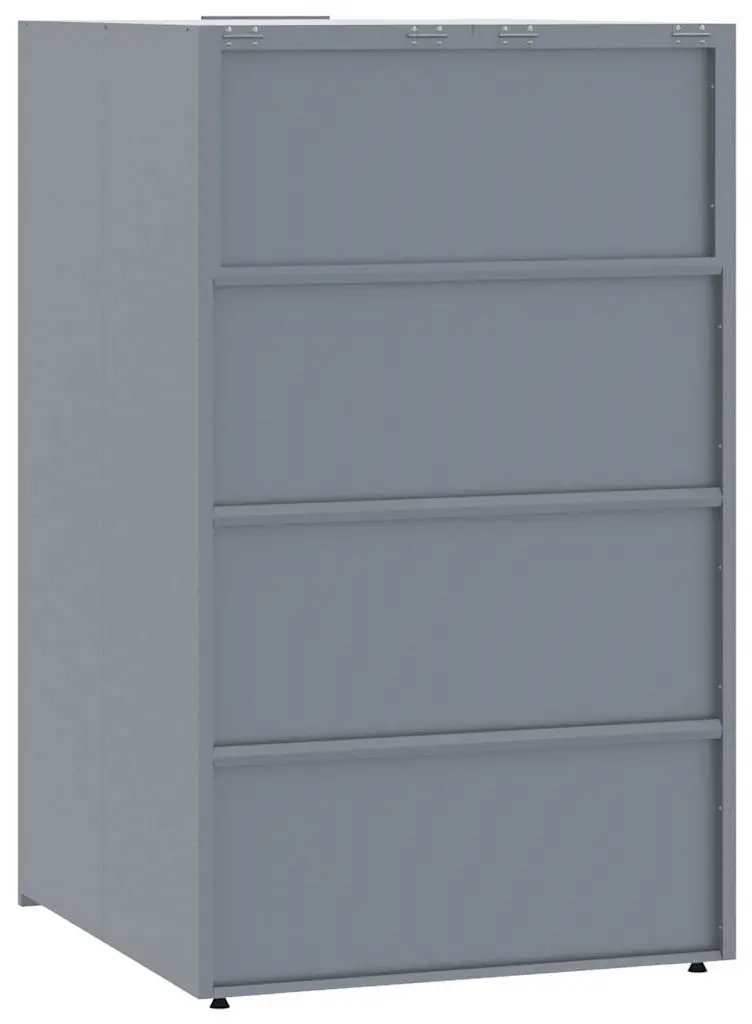 Шкаф для мусорных контейнеров VidaXL 3279987 (Grey)