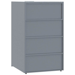 Шкаф для мусорных контейнеров VidaXL 3279988 (Grey) Thumb