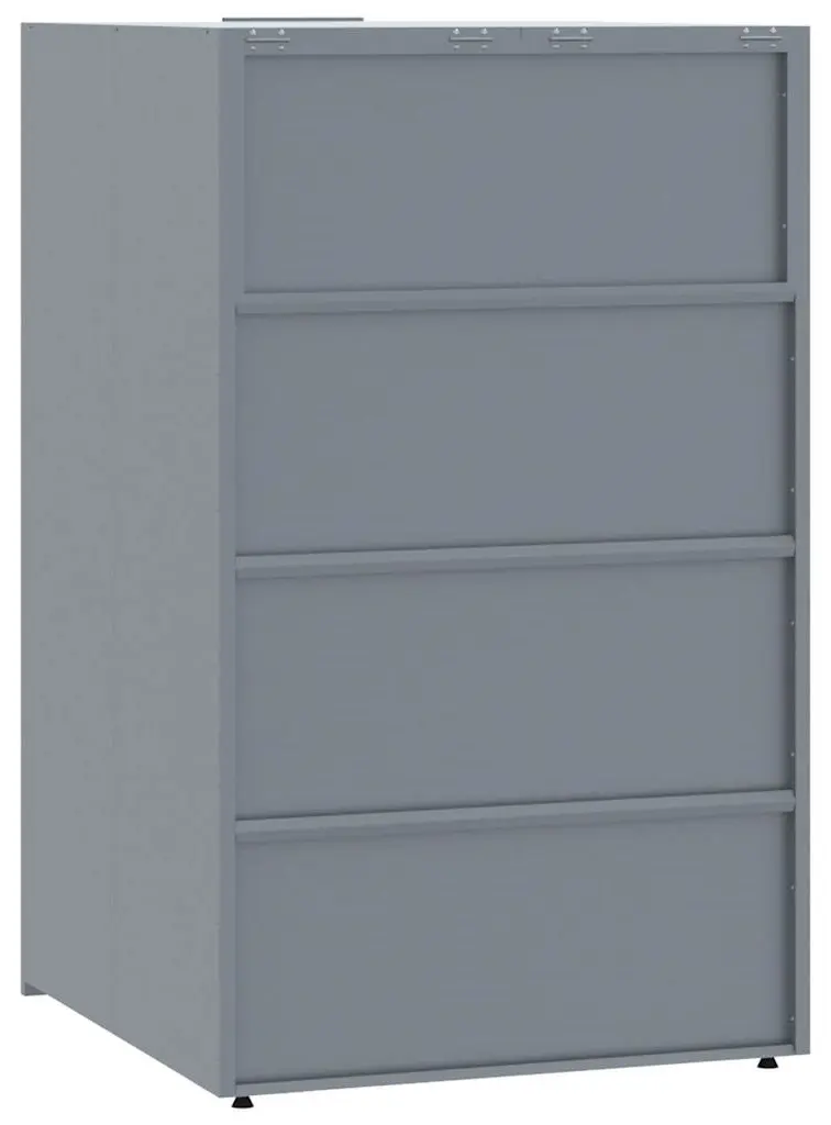 Шкаф для мусорных контейнеров VidaXL 3279988 (Grey) - 7