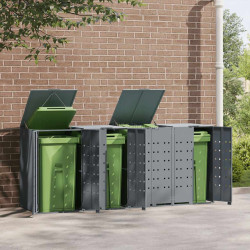 Шкаф для мусорных контейнеров VidaXL 3279989 (Grey)