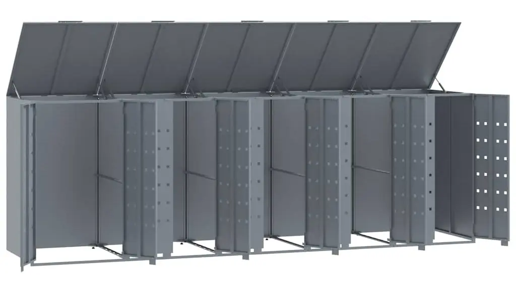 Dulap pentru pubele VidaXL 3279990 (Grey) - 3