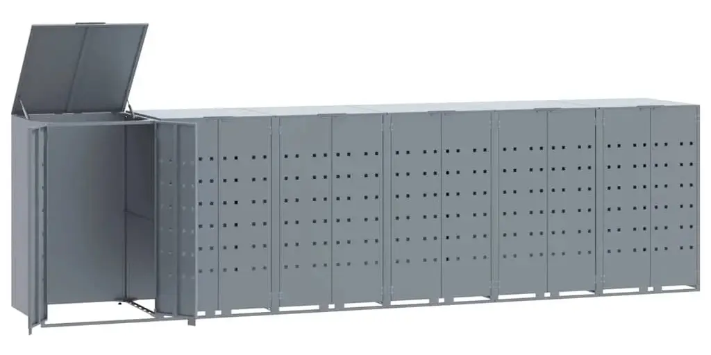 Шкаф для мусорных контейнеров VidaXL 3279991 (Grey)