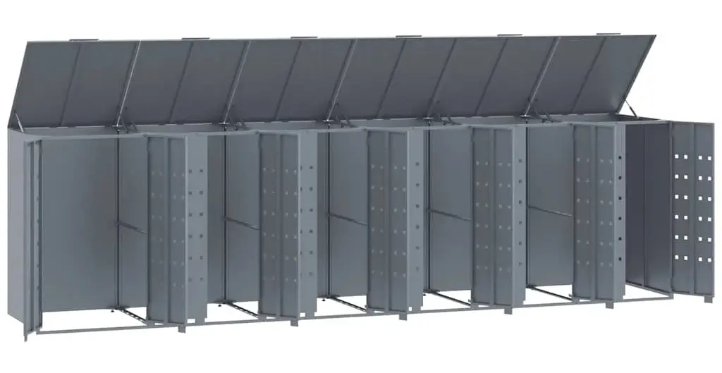 Шкаф для мусорных контейнеров VidaXL 3279991 (Grey)