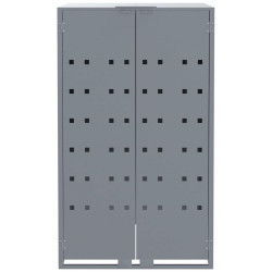 Шкаф для мусорных контейнеров VidaXL 3279991 (Grey) Thumb