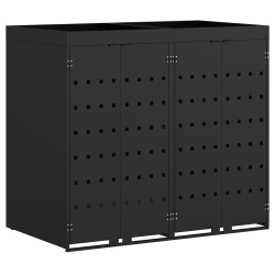 Шкаф для мусорных контейнеров VidaXL 3394738 (Black) Thumb