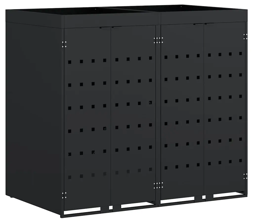 Шкаф для мусорных контейнеров VidaXL 3394738 (Black) - 2