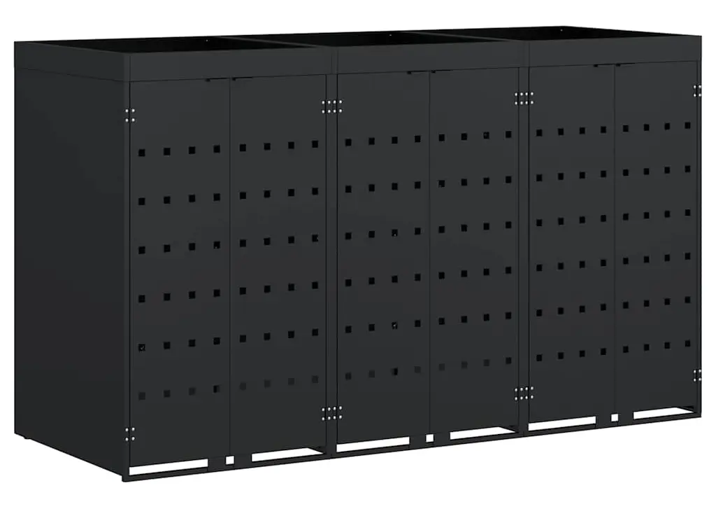 Dulap pentru pubele VidaXL 3394739 (Black) - 2