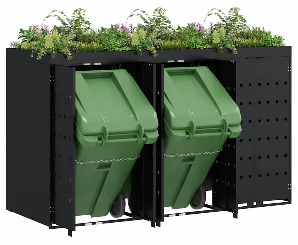 Dulap pentru pubele VidaXL 3394739 (Black) - 9