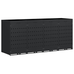 Шкаф для мусорных контейнеров VidaXL 3394740 (Black) Thumb